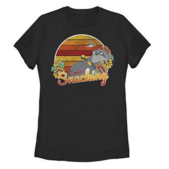 Disney's Pocahontas Meeko Always Snacking Poster Juniors' Tee