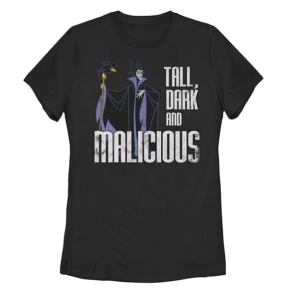 Disney's Sleeping Beauty Maleficent Tall Dark And Malicious Juniors' Tee