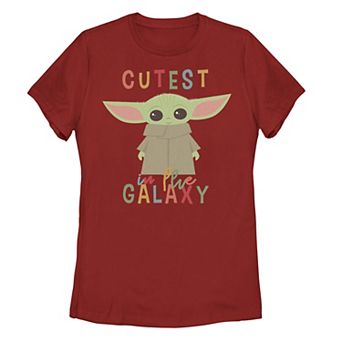 Juniors' Star Wars The Mandalorian The Child aka Baby Yoda "Cutest In The Galaxy" Tee