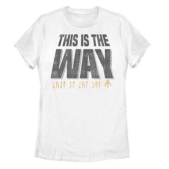 Juniors' Star Wars The Mandalorian "This Is The Way" Fade Tee