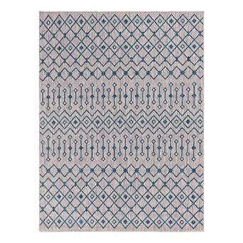 Unique Loom Outdoor Tribal Trellis Rug