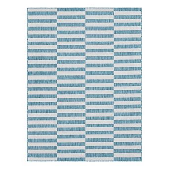 Unique Loom Outdoor Striped Rug