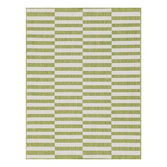 Unique Loom Outdoor Striped Rug