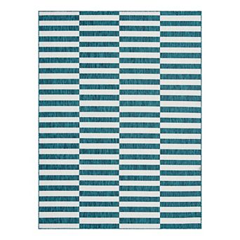 Unique Loom Outdoor Striped Rug