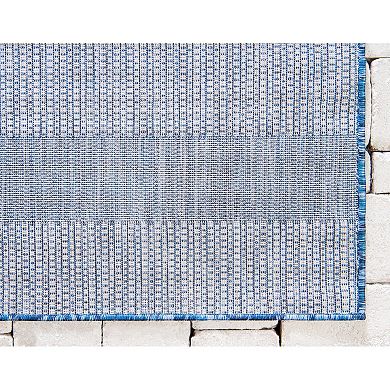 Unique Loom Distressed Stripe Outdoor Rug