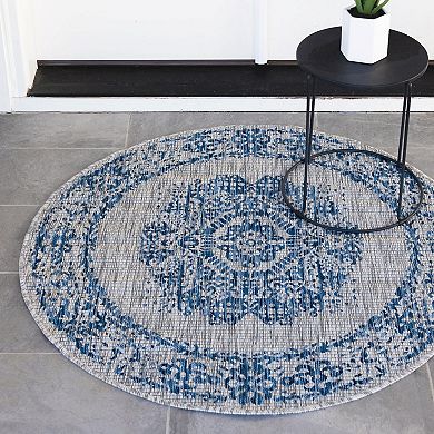 Unique Loom Timeworm Outdoor Rug