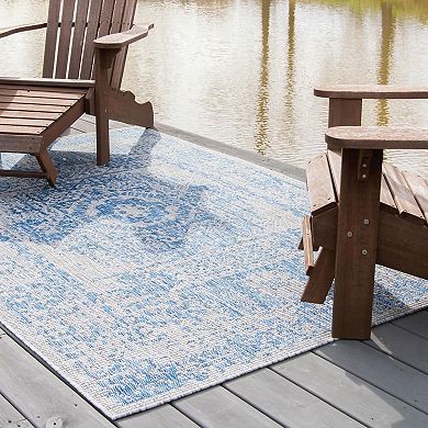 Unique Loom Timeworm Outdoor Rug