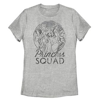 Juniors' Disney Princess Squad Line Art Tee