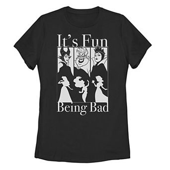 Disney's Villain Trio "It's Fun Being Bad" Juniors' Graphic Tee
