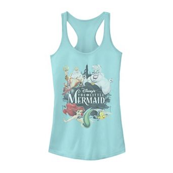 Juniors' Disney's Little Mermaid Character Collage Graphic Tank Top