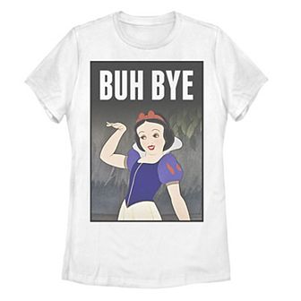 Juniors' Disney's Snow White "Buh Bye" Poster Tee