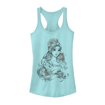 Juniors' Disney's Beauty & The Beast Belle Sketch Portrait Tank Top