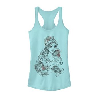 Juniors' Disney's Beauty & The Beast Belle Sketch Portrait Tank Top