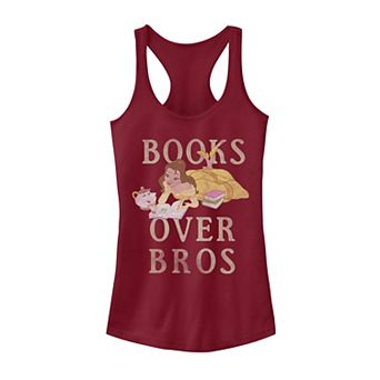 Juniors' Disney's Beauty & The Beast Belle & Mrs. Potts "Books Over Bros" Tank Top