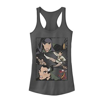 Juniors' Disney's Mulan Angry Warrior Princess Panels Tank Top