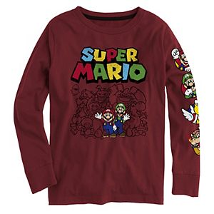 Boys 8 20 Nintendo Super Mario Graphic Tee - mario shirt roblox