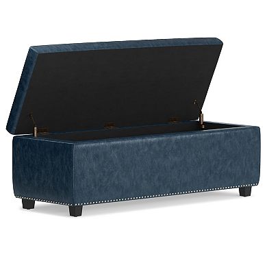 Simpli Home Hamilton Traditional Storage Ottoman