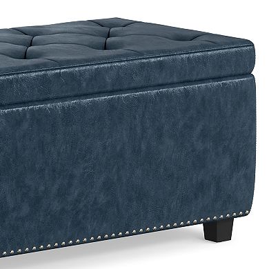 Simpli Home Hamilton Traditional Storage Ottoman