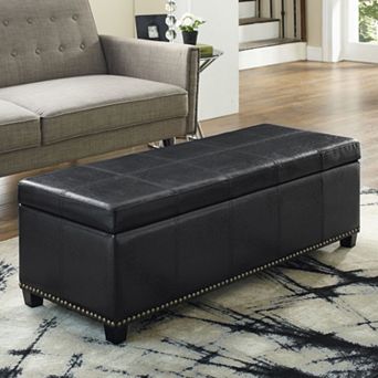 Simpli Home Hamilton Traditional Storage Ottoman