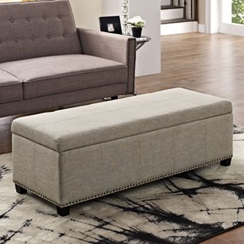 Simpli Home Hamilton Traditional Storage Ottoman