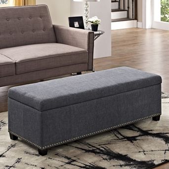 Simpli Home Hamilton Traditional Storage Ottoman