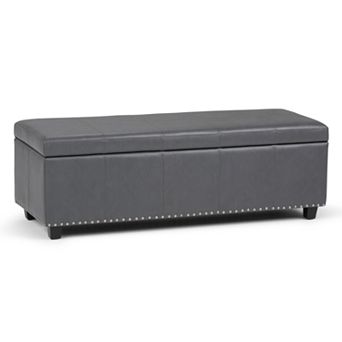 Simpli Home Hamilton Traditional Storage Ottoman