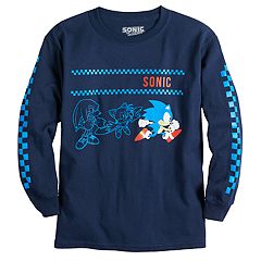 Boys Graphic T Shirts Kids Sonic The Hedgehog Tops Tees Tops Clothing Kohl S - t shirt sonic roblox shirt