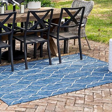 Unique Loom Links Trellis Indoor Outdoor Rug