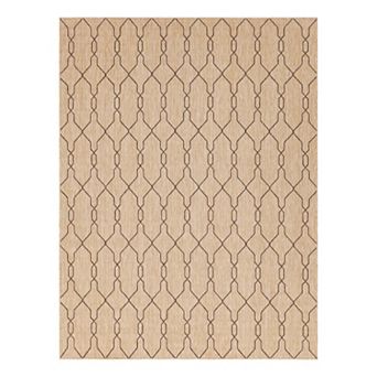 Unique Loom Links Trellis Indoor Outdoor Rug