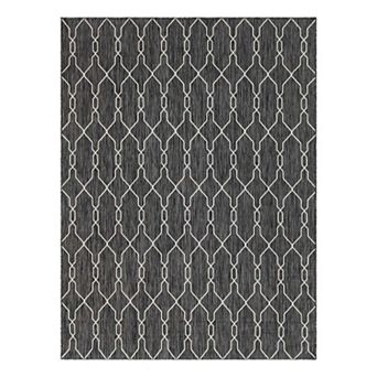 Unique Loom Links Trellis Indoor Outdoor Rug