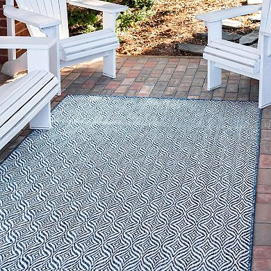 Unique Loom Deco Trellis Indoor Outdoor Rug