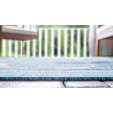 Unique Loom Curl Indoor Outdoor Rug