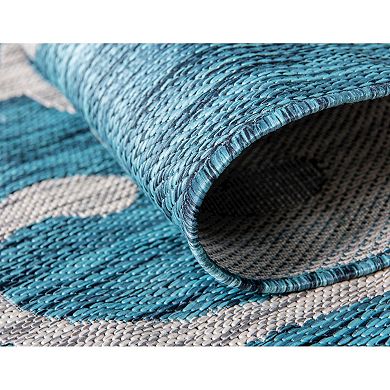 Unique Loom Curl Indoor Outdoor Rug