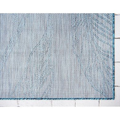 Unique Loom Leaf Indoor Outdoor Rug