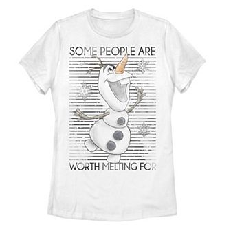 Disney's Frozen Olaf Juniors' Some People Are Worth Melting For Tee