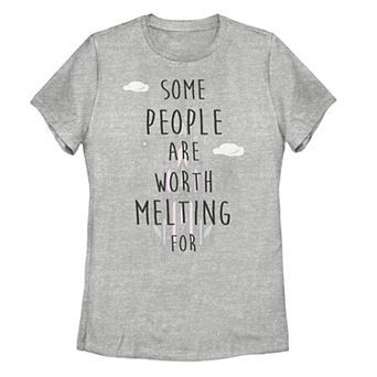 Juniors' Disney's Frozen "Worth Melting For" Tee