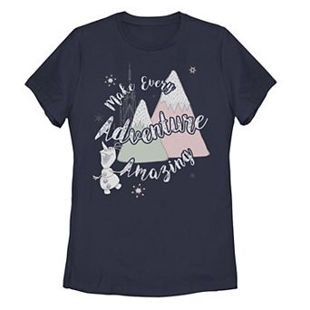 Juniors' Disney's Frozen Olaf "Make Every Adventure Amazing" Tee