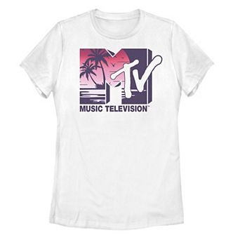 Juniors' MTV Tropical Beach Island Logo Tee