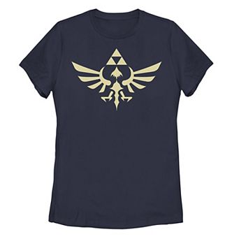 Juniors' Nintendo Legend Of Zelda Blue Royal Crest Tee