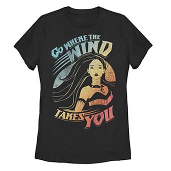 Disney's Pocahontas Go Where The Wind Takes You Bright Juniors' Tee