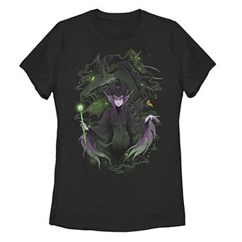 Disney's Sleeping Beauty Maleficent Manga Art Juniors' Tee