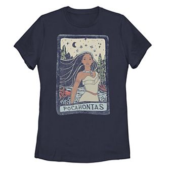 Disney's Pocahontas Fierce Colorful Pose Poster Juniors' Tee