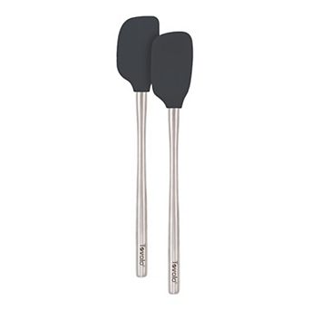 Tovolo 2 pc Flex-Core Mini Spatula & Spoonula with Stainless Steel Handle Set
