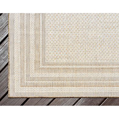 Unique Loom Multi Border Indoor Outdoor Area Rug