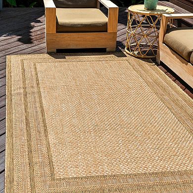 Unique Loom Multi Border Indoor Outdoor Area Rug