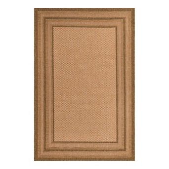 Unique Loom Multi Border Indoor Outdoor Area Rug