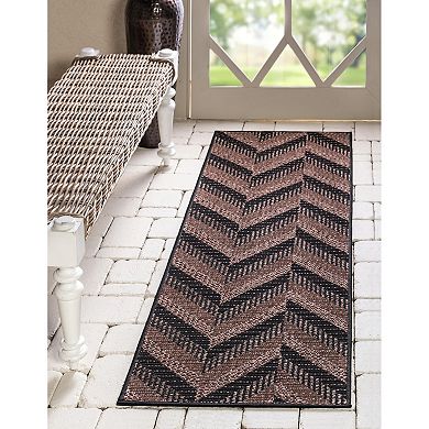 Unique Loom Chevron Indoor Outdoor Area Rug