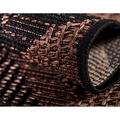 Unique Loom Chevron Indoor Outdoor Area Rug