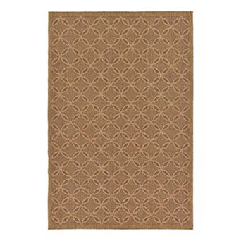 Unique Loom Spiral Indoor Outdoor Area Rug