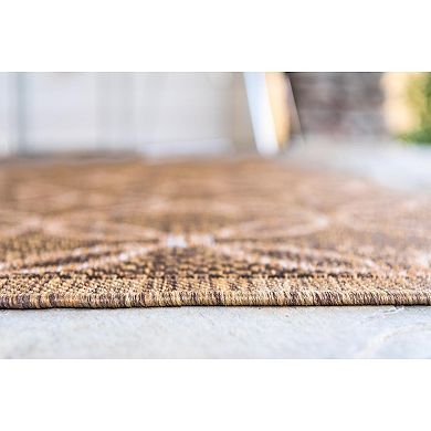 Unique Loom Spiral Indoor Outdoor Area Rug